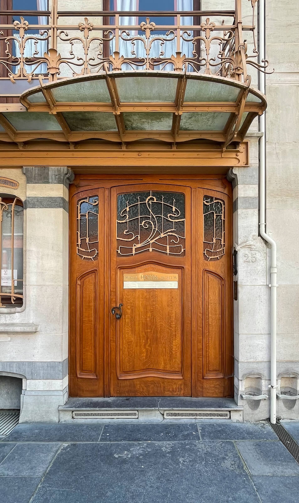 Porte d'entrée du musée Victor Horta
